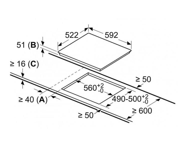 Bếp từ 3 vùng nấu lắp âm Bosch PUC631BB5E