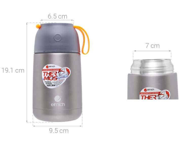 Bình đựng thức ăn giữ nhiệt Elmich EL-2355