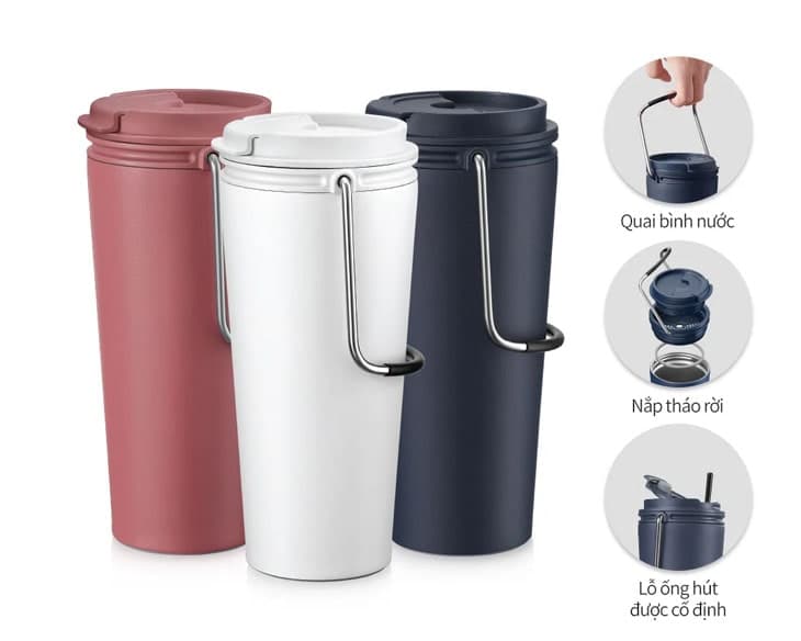 Bình giữ nhiệt Lock&amp;Lock 540 ml LHC4269WHT