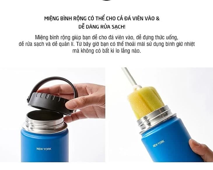 Bình giữ nhiệt Lock&amp;Lock 897 ml LHC4160GRY