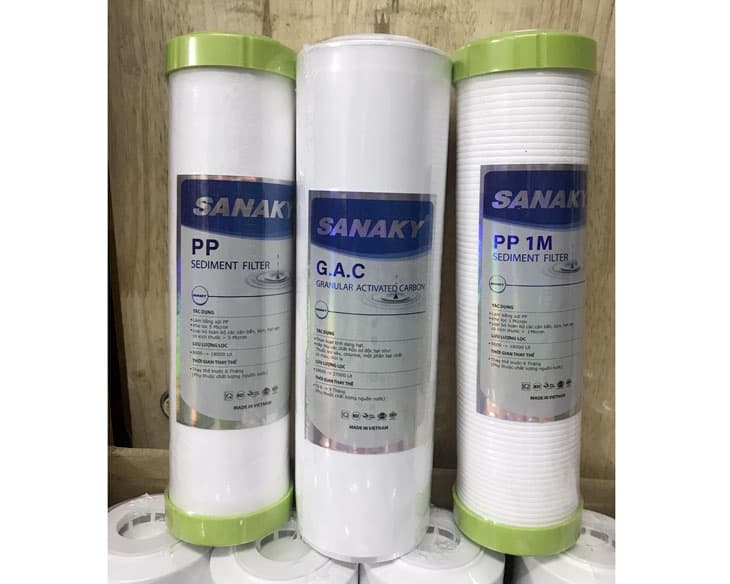 Bộ lõi lọc thô Sanaky số 1, 2, 3