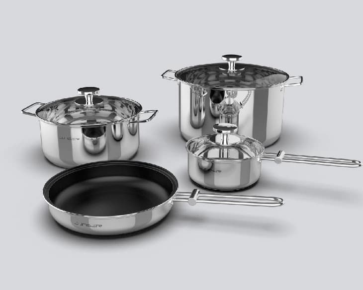Bộ Nồi Inox 304 Cao Cấp 7 Món Junger CWJ-070