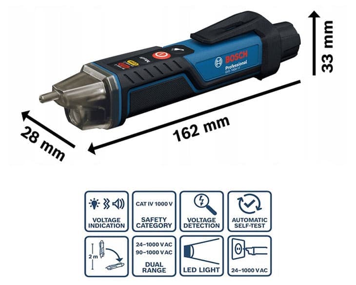 Bút thử điện Bosch GVD 1000-17 06010770K0