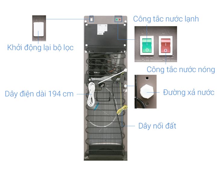 Cây nước nóng lạnh Toshiba RWF-W1830UVBV(T)