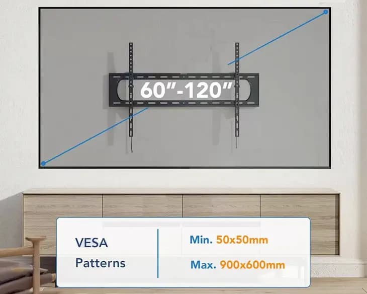 Khung treo Tivi gật gù E98-GG 55-120 inch