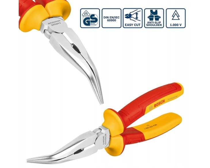 Kìm mỏ dài mũi cong Bosch VDE 200 1600A02NE4