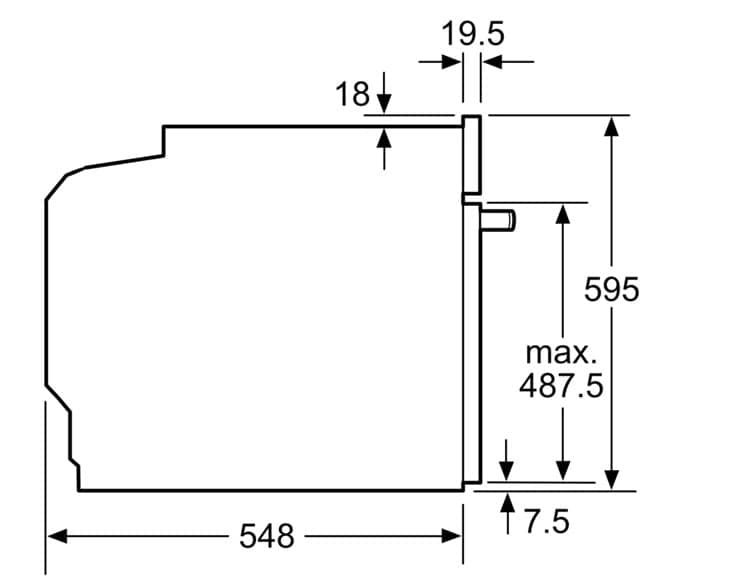 Lò nướng âm tủ Bosch 71 lít HBG634BB1B
