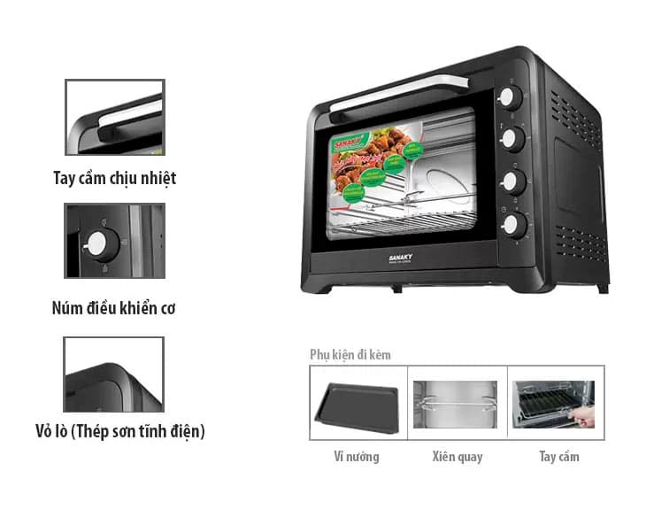 Lò nướng Sanaky 120 lít LN.VH129S2D