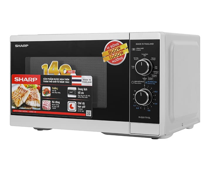 Lò vi sóng có nướng Sharp R-G251TV-SL 25 lít