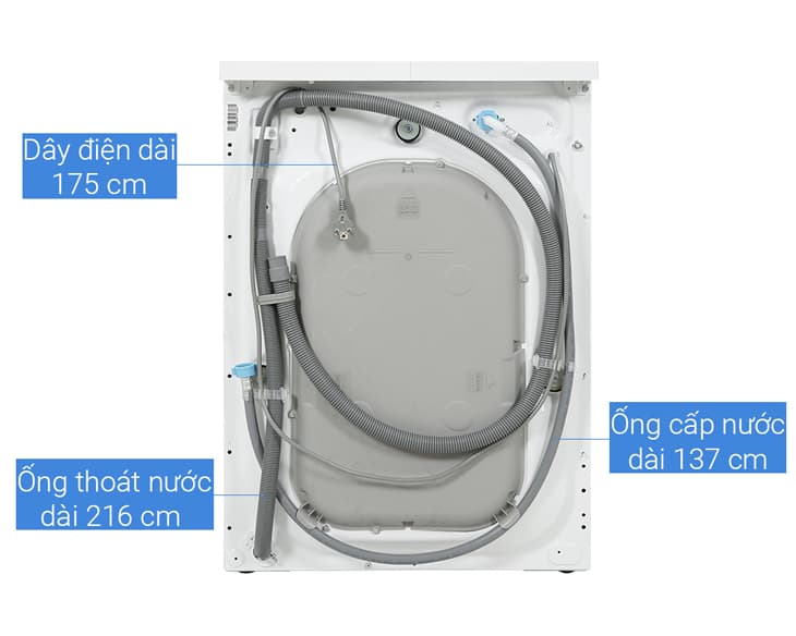 Máy Giặt Sấy Electrolux 10/7 kg EWW1024P5WB