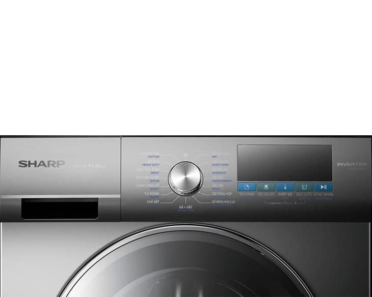 Máy Giặt Sharp Inverter 11 kg ES-FM110CB-DG