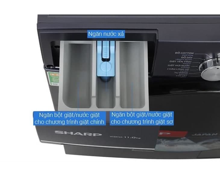 Máy Giặt Sharp Inverter 9 kg ES-FM90CB-SB