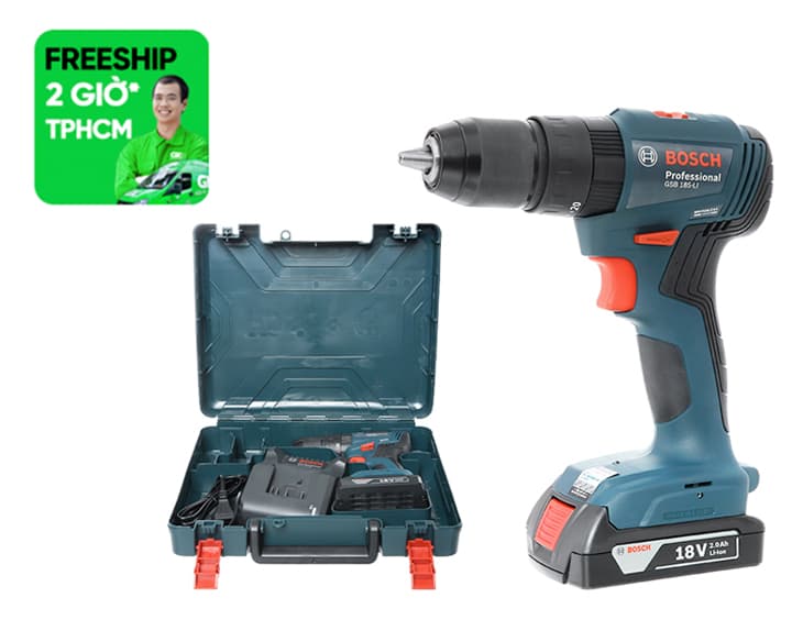 Máy khoan vặn vít pin Bosch GSB 185-LI (1 pin)