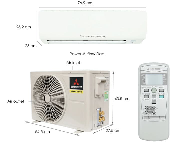 Máy lạnh Mitsubishi Heavy 1.5 HP SRK12CT-S5