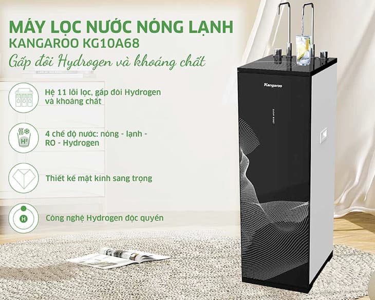 Máy lọc nước nóng lạnh Kangaroo KG10A68