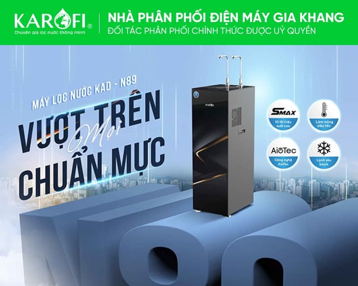 Máy lọc nước nóng lạnh Karofi KAD-N89