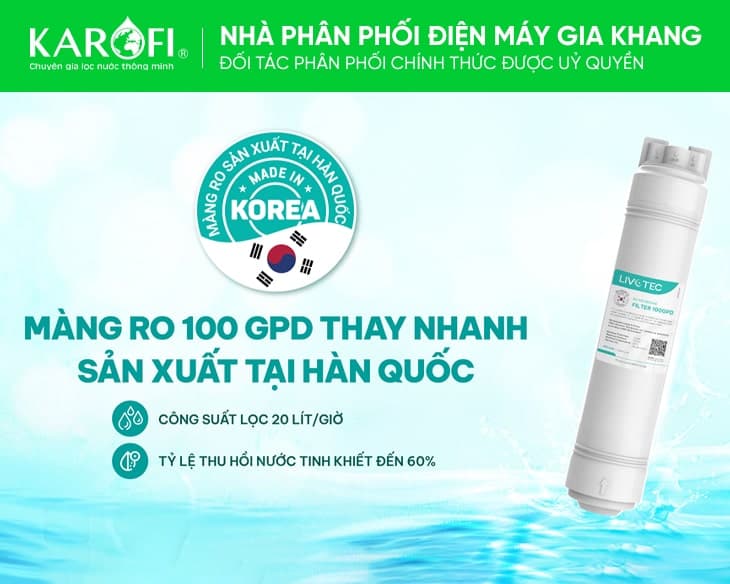 Máy lọc nước nóng lạnh Livotec 630S