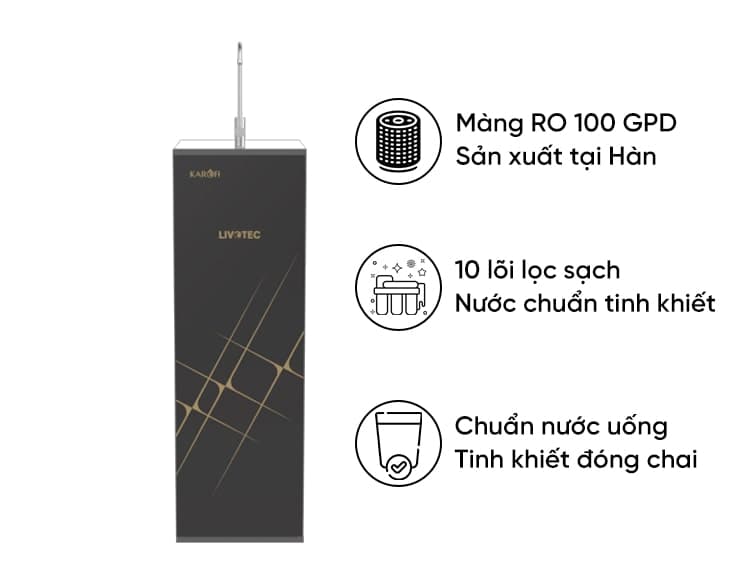 Máy lọc nước RO Karofi Livotec 606