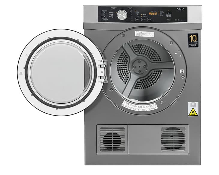 Máy Sấy Thông Hơi Aqua 8 Kg AQH-V800H(SS)
