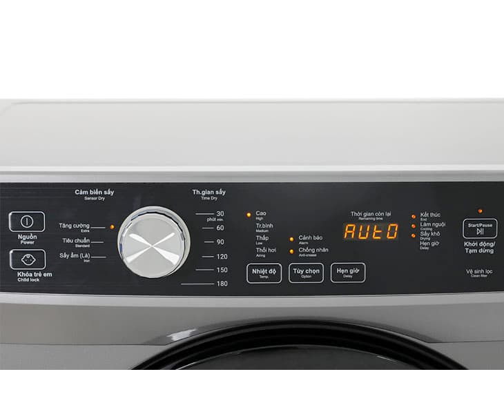 Máy Sấy Thông Hơi Aqua 8 Kg AQH-V800H(SS)