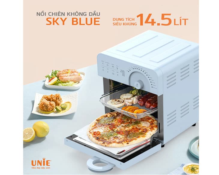 Nồi chiên không dầu 14.5 lít UNIE UNSKYBLUE
