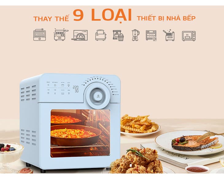 Nồi chiên không dầu 14.5 lít UNIE UNSKYBLUE