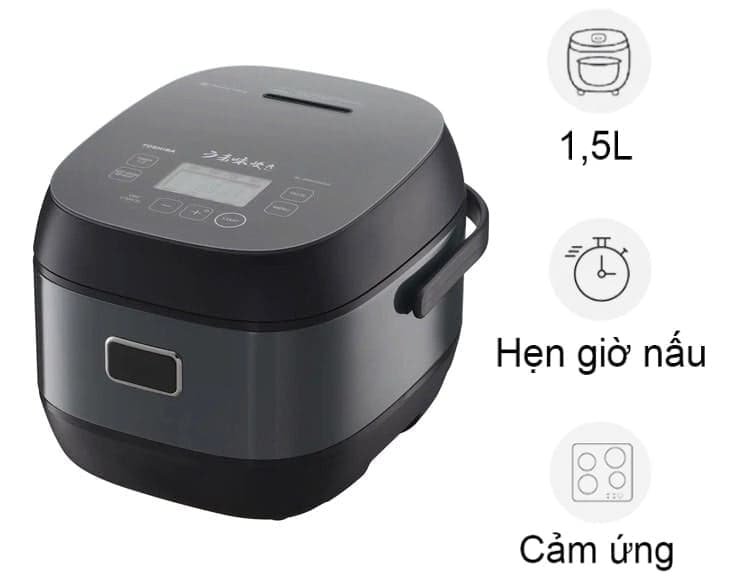 Nồi cơm cao tần Toshiba 1.5 lít RC-15IP1UVN(K)