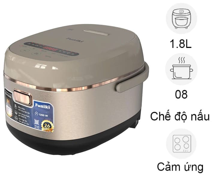 Nồi cơm điện cao tần Funiki 1.8 lít HDH6668