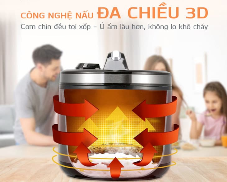 Nồi cơm điện nắp gài 1.8 lít UNIE 625