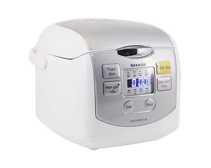 Nồi cơm điện tử Sharp 0.72 lít KS-COM08V-SL