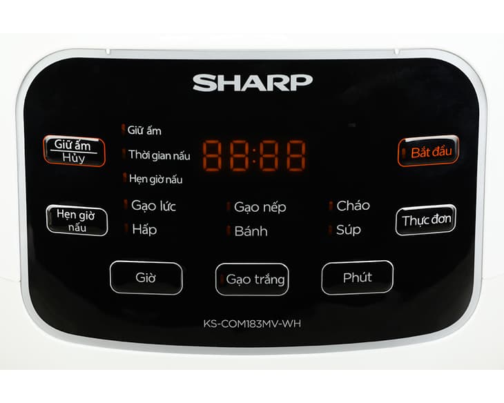 Nồi cơm điện tử Sharp 1.8 lít KS-COM183MV-WH