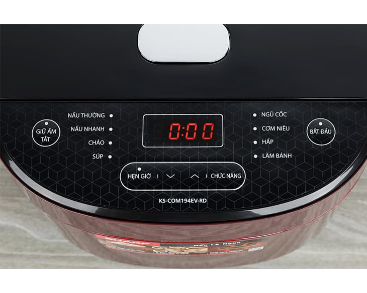 Nồi cơm điện tử Sharp 1.8 lít KS-COM194EV-RD