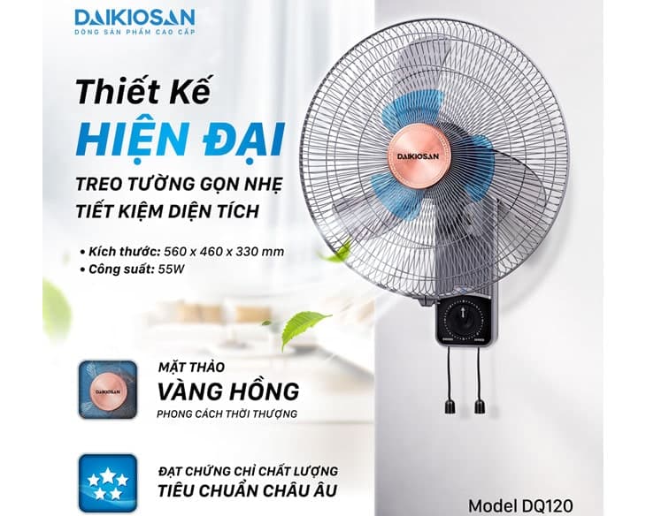 Quạt treo tường Daikiosan DQ120