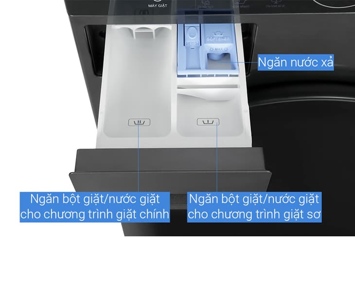 Tháp Giặt Sấy LG 14/10 kg WT1410NHB