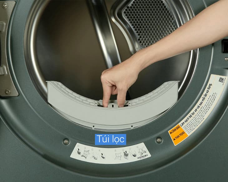 Tháp Giặt Sấy LG 25/17 kg WT2517NHEG