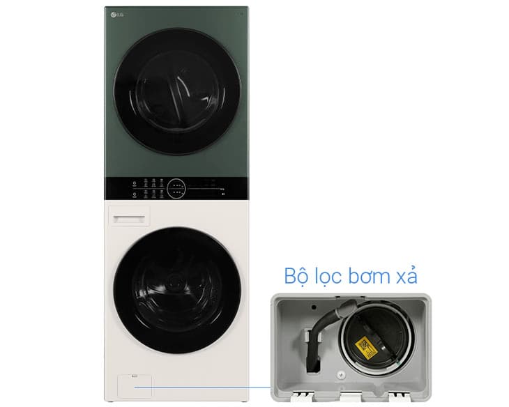 Tháp Giặt Sấy LG 25/17 kg WT2517NHEG