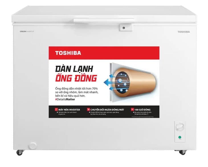 Tủ Đông Toshiba Inverter 293 Lít GR-RC390CM