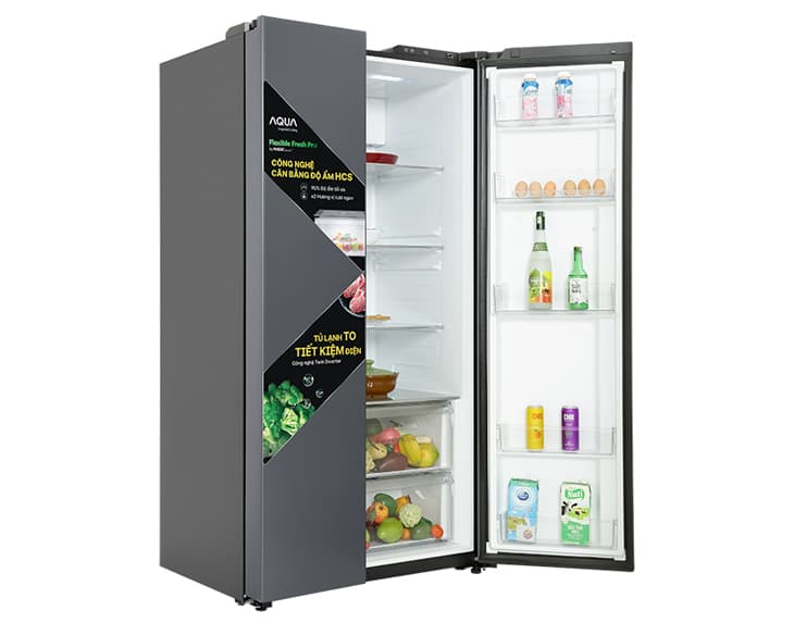 Tủ lạnh Aqua Inverter 646 Lít AQR-S682XA(SLB)